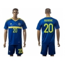 Bosnia Herzegovina #20 Hajrovic Home Soccer Country Jersey