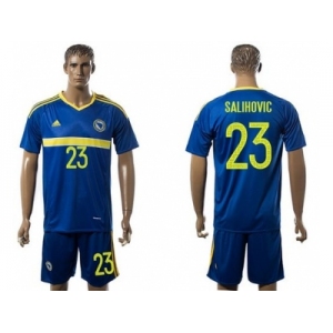 Bosnia Herzegovina #23 Salihovic Home Soccer Country Jersey