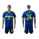 Bosnia Herzegovina #24 Zec Home Soccer Country Jersey