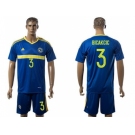 Bosnia Herzegovina #3 Bicakcic Home Soccer Country Jersey