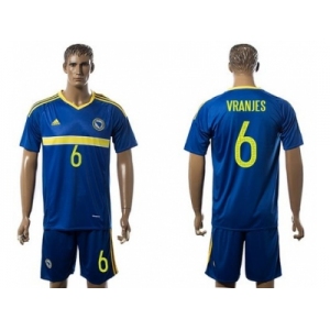Bosnia Herzegovina #6 Vranjes Home Soccer Country Jersey