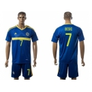 Bosnia Herzegovina #7 Besic Home Soccer Country Jersey