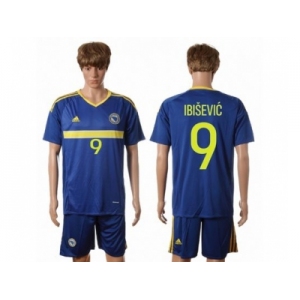 Bosnia Herzegovina #9 Ibisevic Home Soccer Country Jersey