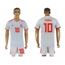 Spain #10 Thiago Away Soccer Country Jersey