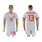 Spain #13 Arrizabalaga Away Soccer Country Jersey