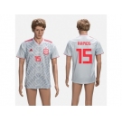 Spain #15 Ramos Grey Training Soccer Country Jersey