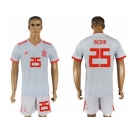 Spain #25 Reina Away Soccer Country Jersey