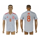Spain #8 Xavi Away Soccer Country Jersey