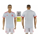 Spain Blank Away Soccer Country Jersey