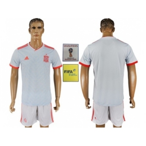 Spain Blank Away Soccer Country Jersey