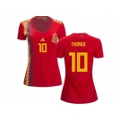 Women Spain #10 Thiago Red Home Soccer Country Jersey