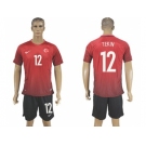 Turkey #12 Tekin Home Soccer Country Jersey