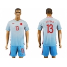 Turkey #13 Koybasi Away Soccer Country Jersey