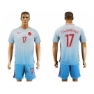 Turkey #17 Calhanoglu Away Soccer Country Jersey