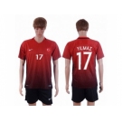 Turkey #17 Yilmaz Home Soccer Country Jersey