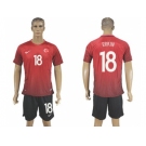 Turkey #18 Erkin Home Soccer Country Jersey