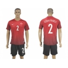 Turkey #2 Ozbayrakli Home Soccer Country Jersey