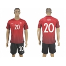 Turkey #20 Sen Home Soccer Country Jersey