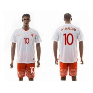 Holland #10 Wijnaldum Away Soccer Country Jersey1