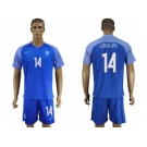 Holland #14 Cruijff Away Soccer Country Jersey