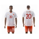 Holland #20 De Jong Away Soccer Country Jersey1