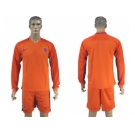 Holland Blank Home Long Sleeves Soccer Country Jersey1