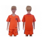 Holland Blank Home Kid Soccer Country Jersey