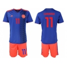 Colombia #11 Cuadrado Away Soccer Country Jersey