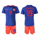 Colombia #19 Hernandez Away Soccer Country Jersey