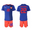 Colombia #22 Castellanos Away Soccer Country Jersey