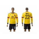 Colombia #22 Murillo Home Long Sleeves Soccer Country Jersey