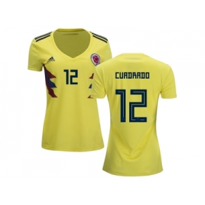 Women Colombia #12 Cuadrado Home Soccer Country Jersey