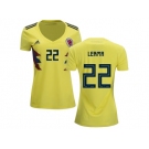 Women Colombia #22 Lerma Home Soccer Country Jersey