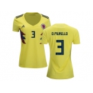 Women Colombia #3 O.Murillo Home Soccer Country Jersey