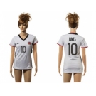 Women's Colombia #10 James Away Soccer Country Jersey