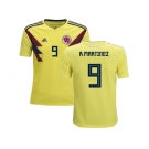 Colombia #9 R.Martinez Home Kid Soccer Country Jersey