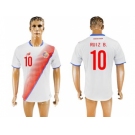 Costa Rica #10 Ruiz B. Away Soccer Country Jersey