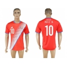 Costa Rica #10 Ruiz B. Home Soccer Country Jersey