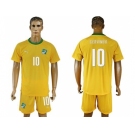 Cote dlvoire #10 Gervinho Home Soccer Country Jersey