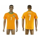 Cote dlvoire #7 Daniel Home Soccer Country Jersey1