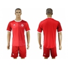 Danmark Blank Red Home Soccer Country Jersey