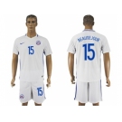 Chile #15 Beausejour Away Soccer Country Jersey