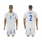 Chile #2 Mena Away Soccer Country Jersey