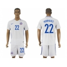 Chile #22 Henriquez Away Soccer Country Jersey