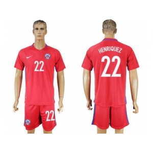 Chile #23 Herrera Green Long Sleeves Goalkeeper Soccer Country Jersey1