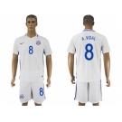 Chile #8 A.Vidal Away Soccer Country Jersey