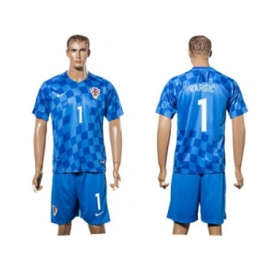 Croatia #1 Vargic Away Soccer Country Jersey
