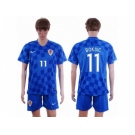 Croatia #11 Boksic Away Soccer Country Jersey
