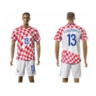 Croatia #13 S.Childenfeld Home Soccer Country Jersey