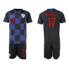 Croatia #17 Mandzukic Away Soccer Country Jerseys